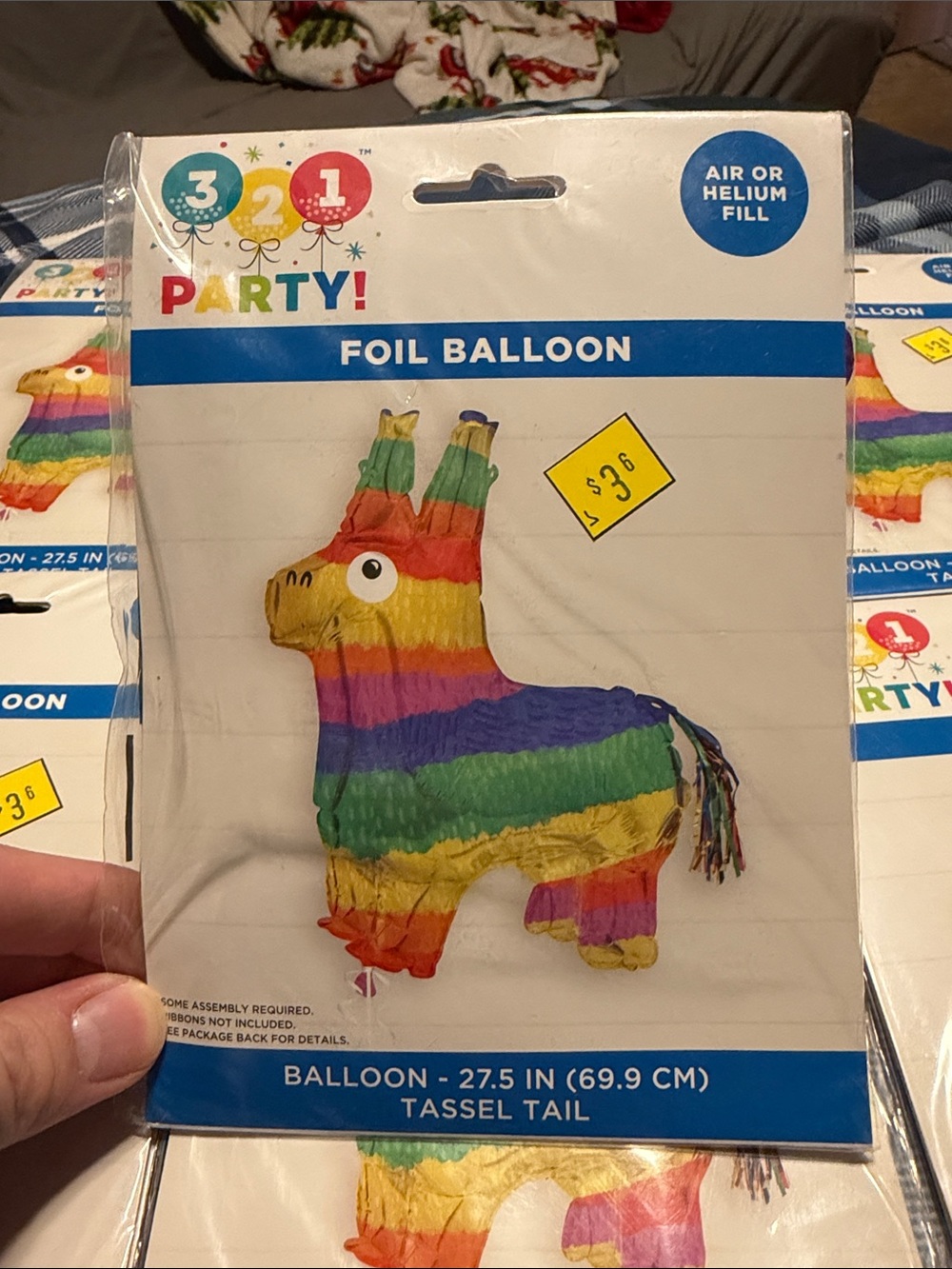 Rainbow Pinata Foil Balloon - Multicolor